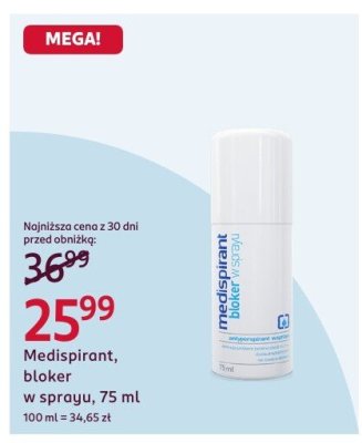 Bloker w sprayu, 75 ml promocja w Rossmann