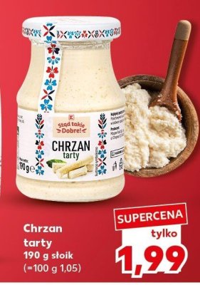 Chrzan tarty promocja w Kaufland