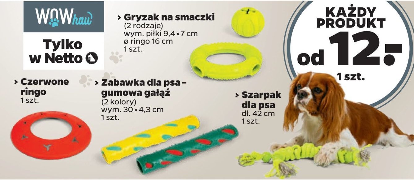 Zabawka gumowa dla psa gumowa gałąź Wowhau promocja