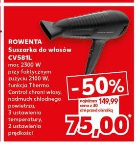 Suszarka do włosów cv581lf0 Rowenta promocja w Kaufland