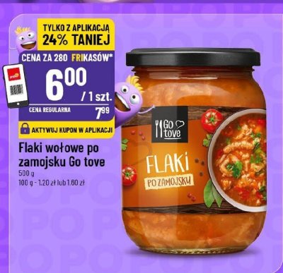 Flaki wołowe po zamojsku Go tove promocja w POLOmarket