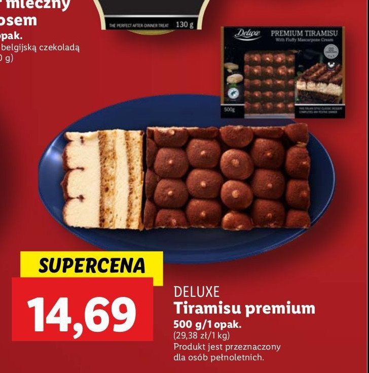 Deser tiramisu Deluxe promocja