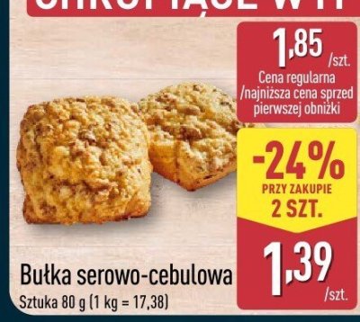 Bułka serowo-cebulowa promocja w Aldi