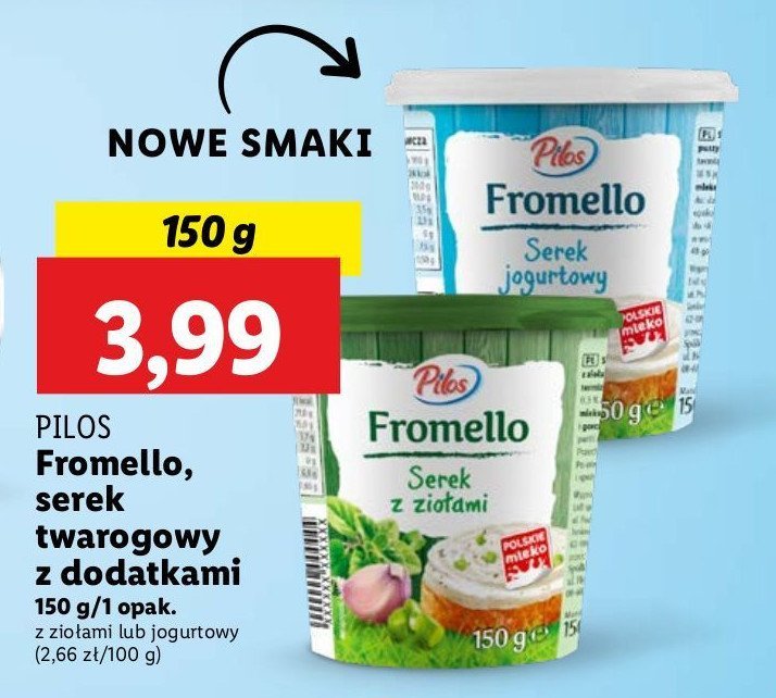 Serek z ziołami Pilos fromello promocja