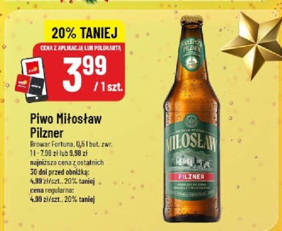 Piwo Miłosław Pilzner promocja w POLOmarket