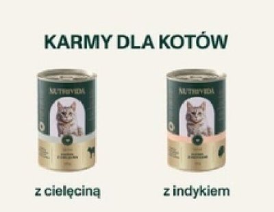 Karma mokra dla kota Nutrivida z cielęciną promocja w Stokrotka