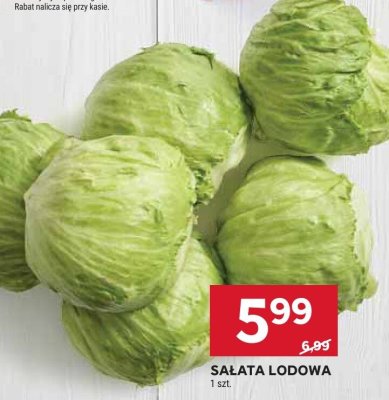 Sałata lodowa promocja w Stokrotka