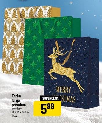 Torba prezentowa large premium  promocja w POLOmarket