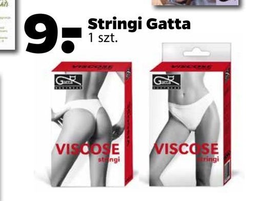 Stringi viscose bia艂e Gatta promocja