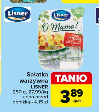 Sałatka warzywna polska Lisner o mamo! promocja