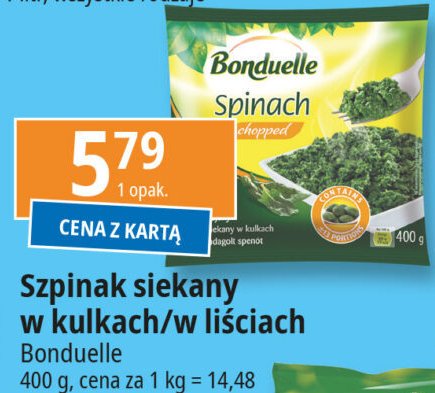 Szpinak w liściach Bonduelle promocja