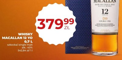 Whisky Macallan 12 YO 0,7L promocja w Duży Ben