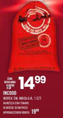 Worek św. Mikołaja Incood, 1 szt promocja w Drogerie Natura