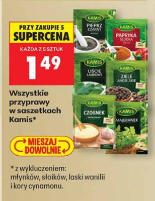 Wszystkie przyprawy w saszetkach  promocja w Biedronka