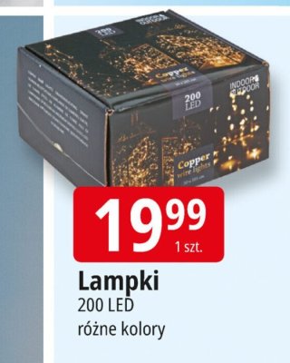 Lampki 200 LED różne kolory promocja w Leclerc