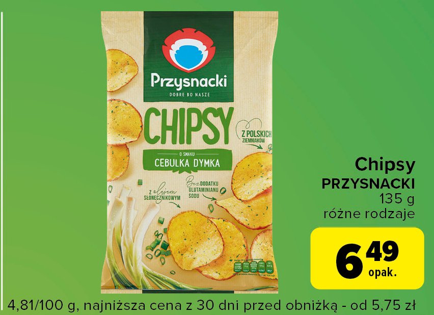 Chipsy cebulka dymka Przysnacki promocja w Globi