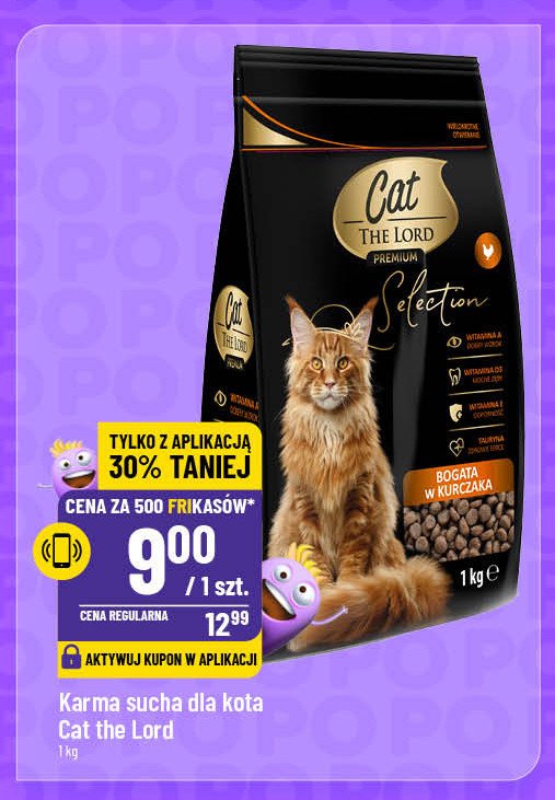 Karma dla kota z kurczakiem Cat the lord premium promocja