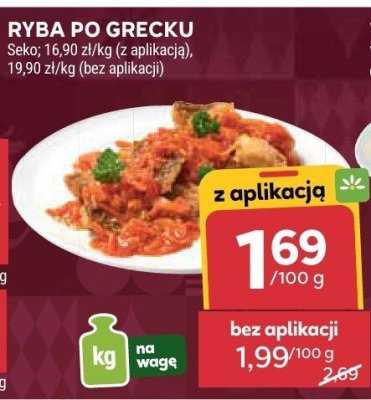 Ryba po grecku Seko promocja w Stokrotka