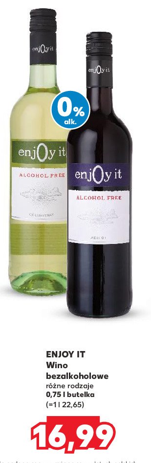 Wino ENJOY IT MERLOT promocja w Kaufland
