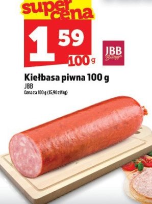 Kiełbasa piwna JBB 100 g promocja w TOPAZ