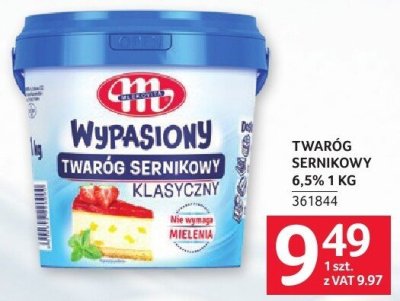 Twaróg sernikowy 6,5% 1 kg promocja w Selgros