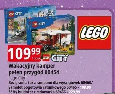 Klocki Lego City Wakacyjny kamper pełen przygód 60454 promocja w Leclerc