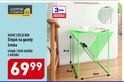 Stojak na gazety 40 x 30 x 30 cm Home creation promocja