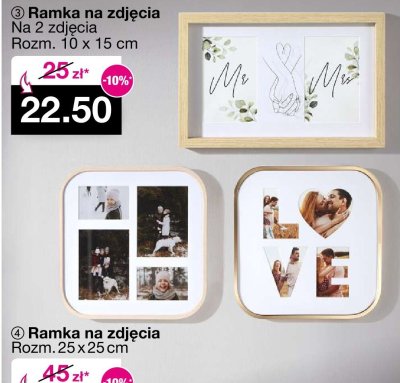 Ramka na zdjęcia Na 2 zdjęcia 10x15 cm promocja w Woolworth