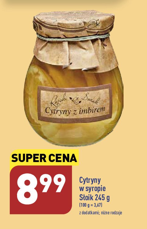 Cytryny w syropie z imbirem Rajski smak promocja
