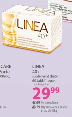 Suplement diety LINEA 40+ promocja w Hebe