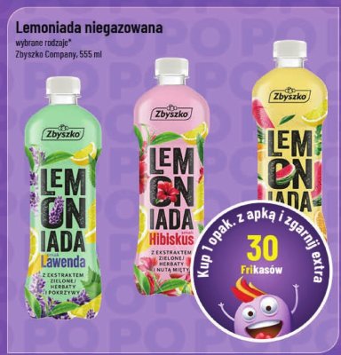 Lemoniada niegazowana wybrane rodzaje Zbyszko promocja w POLOmarket