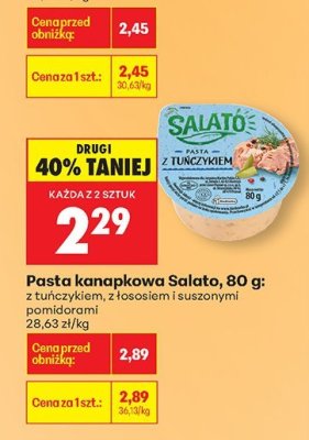 Pasta kanapkowa, różne rodzaje promocja w Biedronka