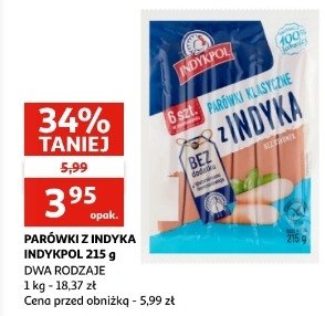 Parówki z indyka klasyczne Indykpol promocja