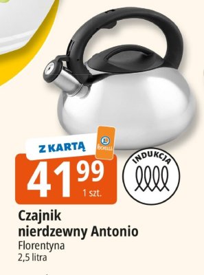 Czajnik nierdzewny Antonio promocja w Leclerc