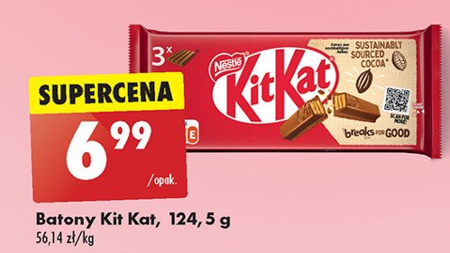 Baton Kitkat promocja w Biedronka
