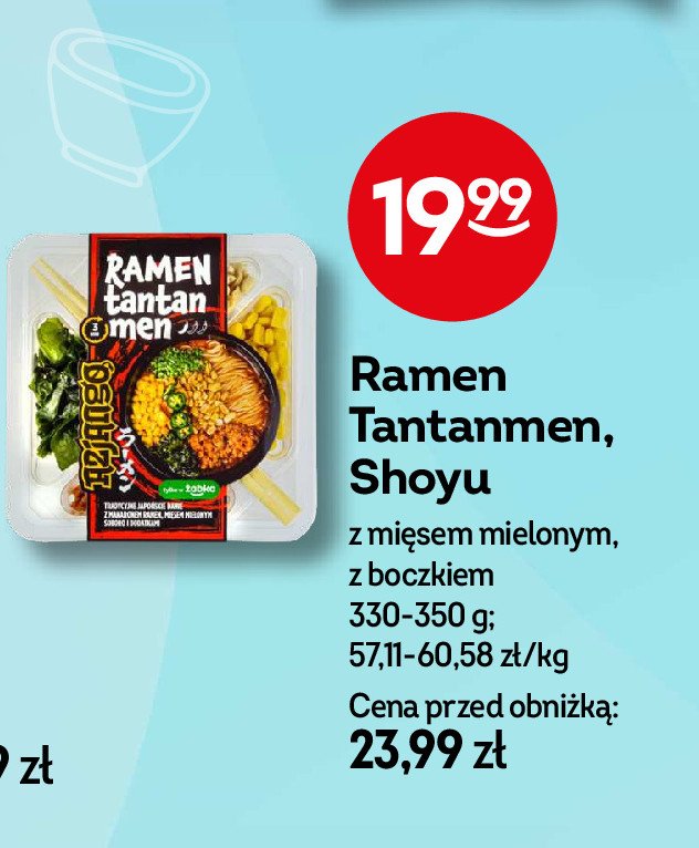 Ramen tantanmen Azjango promocja w Żabka