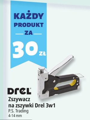 Zszywacz na zszywki Drel 3w1 4-14 mm promocja w Leclerc
