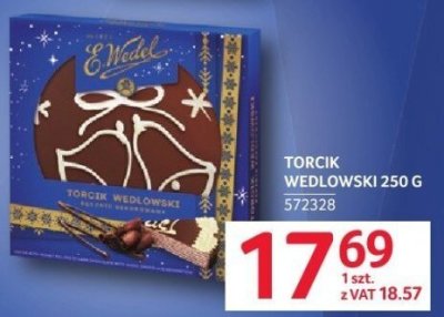 Torcik Wedlowski 250 g promocja w Selgros