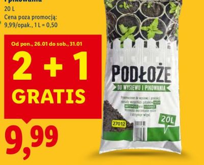 Podłoże do wysiewu i pikowania promocja w Lidl
