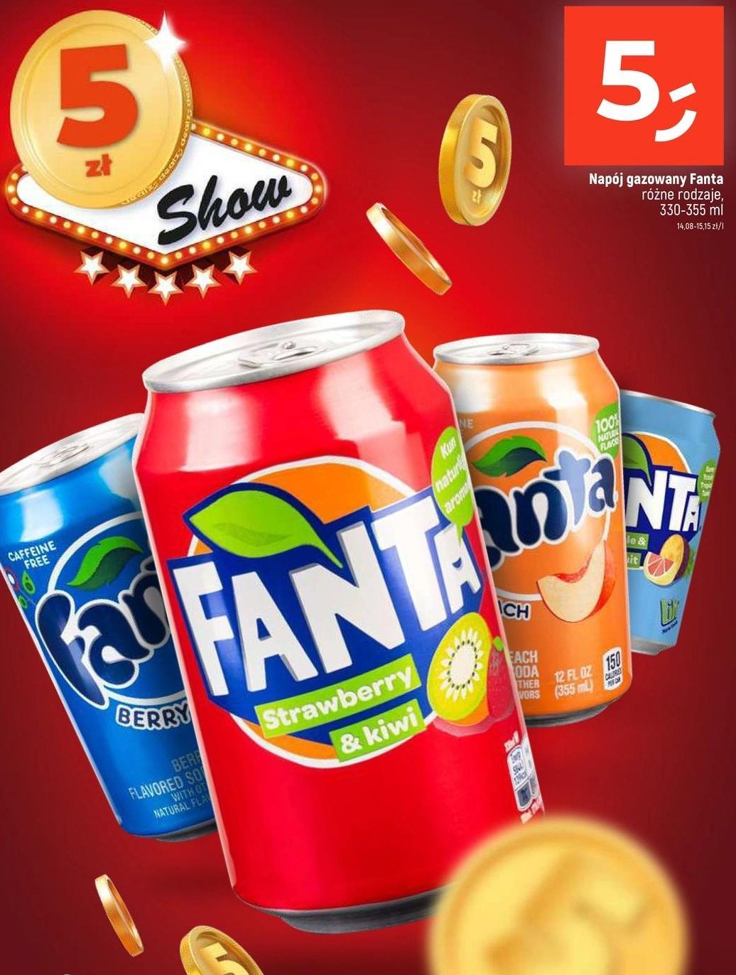 Napój jagodowy Fanta promocja w Dealz