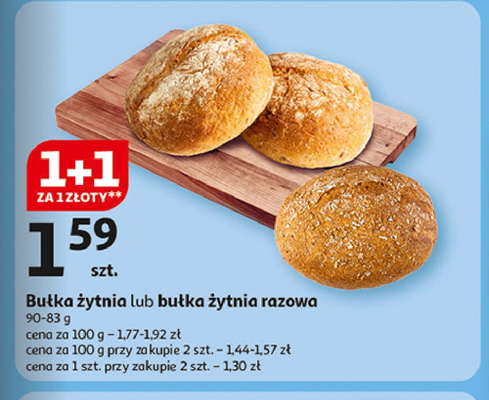 Bułka zytnia razowa promocja w Auchan