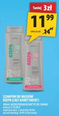 Szampon do włosów Rzepa (cały asortyment) 400ml Laboratorium Kosmetyczne Joanna promocja w Arhelan