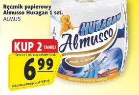 Ręcznik papierowy Almusso Huragan 1 szt. promocja w Prim Market