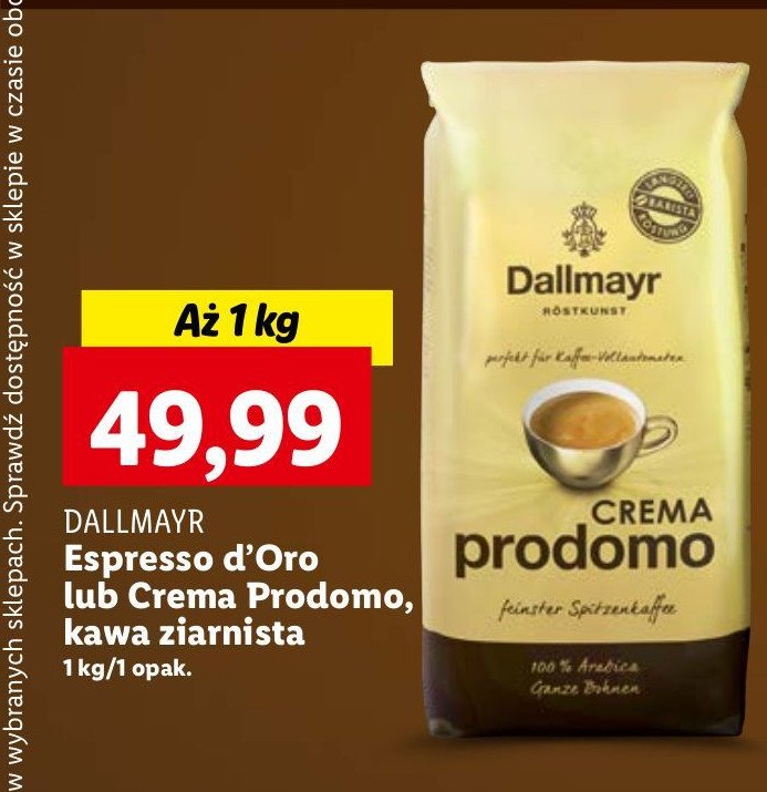 Kawa Dallmayr espresso d'oro promocja