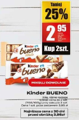 Baton Kinder Bueno promocja w Supeco