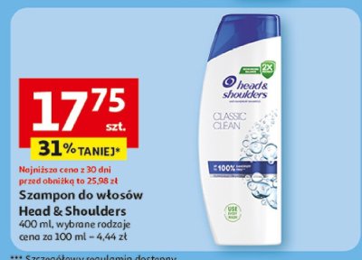 Szampon do włosów Head & Shoulders promocja w Auchan