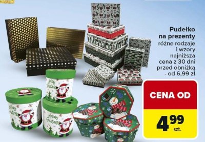 Pudełko na prezenty różne rodzaje i wzory promocja w Carrefour
