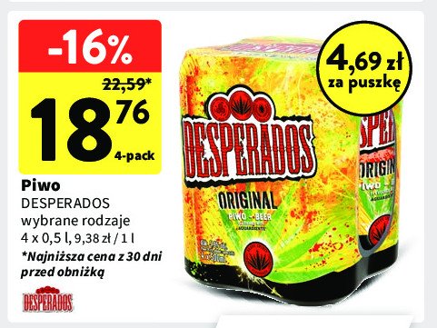 Piwo Desperados Grupa żywiec desperados promocja w Intermarche