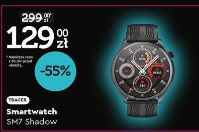 Smartwatch Tracer SM7 Shadow promocja w Biedronka