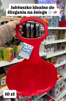 Jabłuszko do ślizgania na śniegu promocja w Pepco